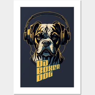 DJ Boxer Dog Posters and Art